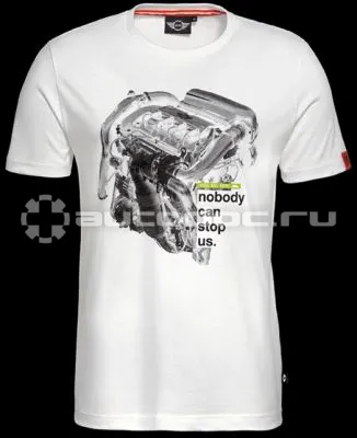 BMW Мужская футболка Mini T-Shirt Engine