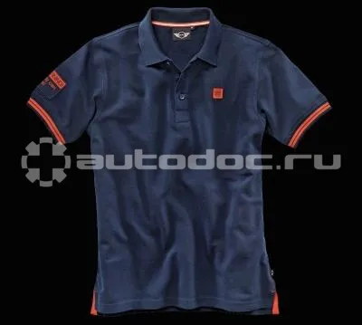 BMW Мужская рубашка-поло Mini Mens Polo, You.Me.Mini. Blue