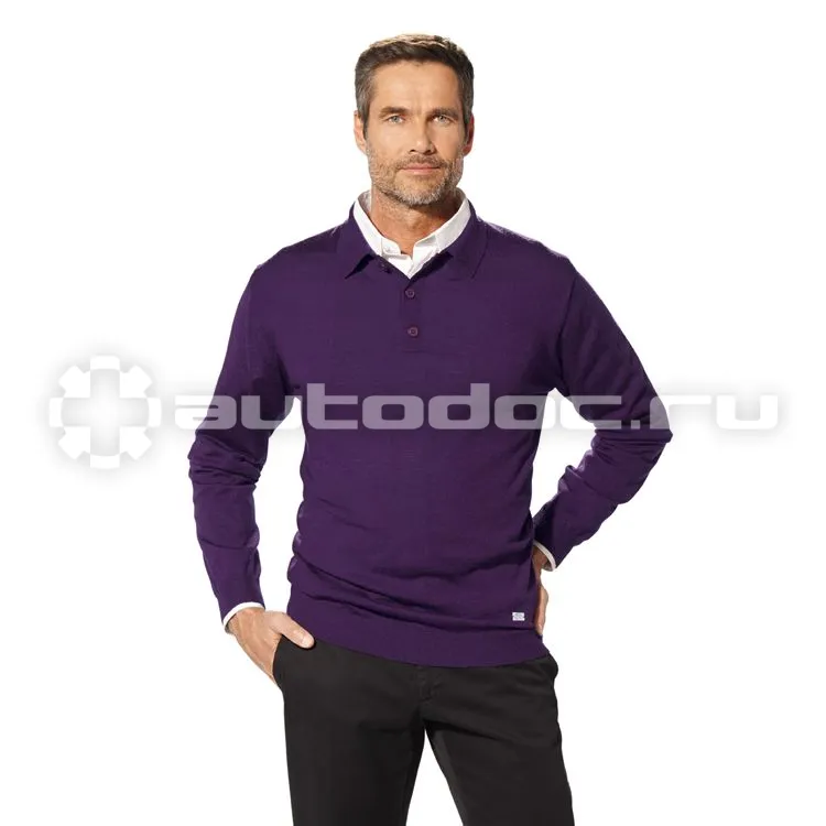 BMW Мужской свитер Collection Men’s Knitted Polo Sweater purple