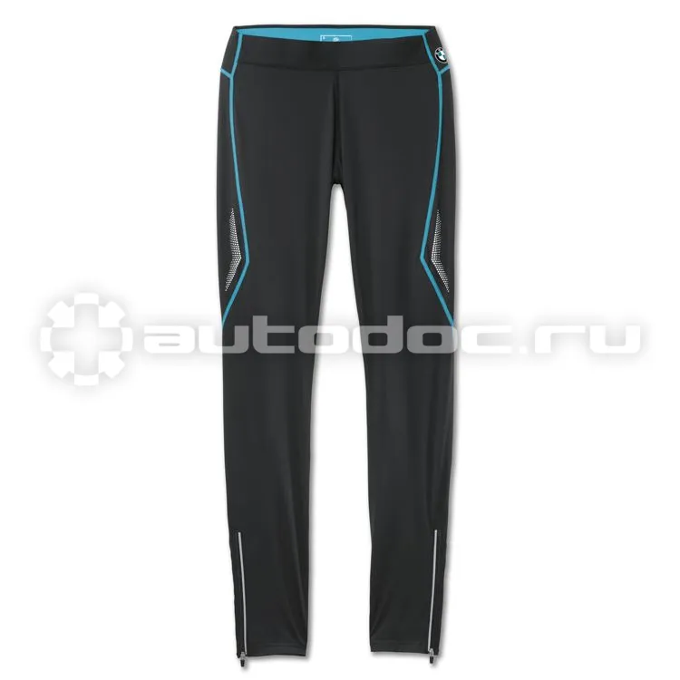 BMW Женские спортивные штаны Athletics Sports Tights, long, ladies, Black - Ocean Blue