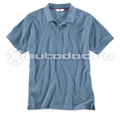 BMW Мужская рубашка-поло Polo Shirt, Men, Steel Blue