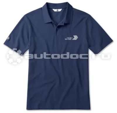 BMW Мужская рубашка поло Polo Shirt, The Next 100 Year, Men, Blue