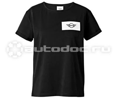 BMW Женская футболка Mini T-Shirt Women’s Wing Logo Cut-Out, Black