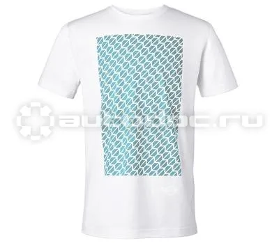 BMW Мужская футболка Mini Mens T-Shirt Signet, White | Aqua