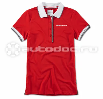BMW | MINI | RR Женская рубашка-поло Golfsport Polo Shirt, Ladies, Red | White