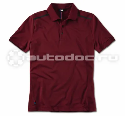BMW | MINI | RR Мужская рубашка-поло BMW M Polo Shirt, Men, Burgundy