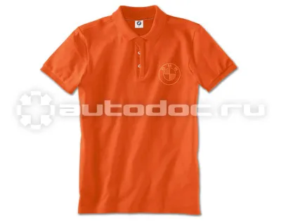 BMW | MINI | RR Мужская рубашка-поло BMW Logo Polo Shirt, Mens, Orange