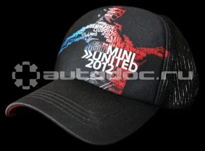BMW Бейсболка Mini United Cap, Unisex, Black