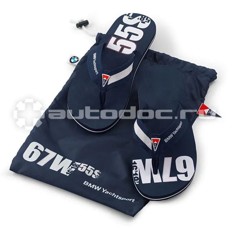 BMW Вьетнамки Yachting Flip Flops Dark Blue