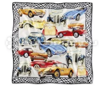 BMW Женский шелковый платок Iconic Silk Scarf Space Grey