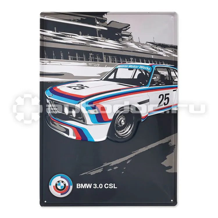 BMW Металлическая пластина Motorsport Heritage Metal Sign