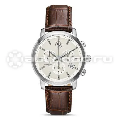 BMW Мужские наручные часы Mens Chrono Watch Brown Strap 2015
