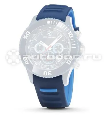 BMW Сменный силиконовый ремешок для часов Replacement Strap Motorsport, Blue