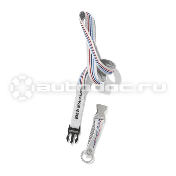 BMW Шнурок с карабином Motorsport Lanyard, White
