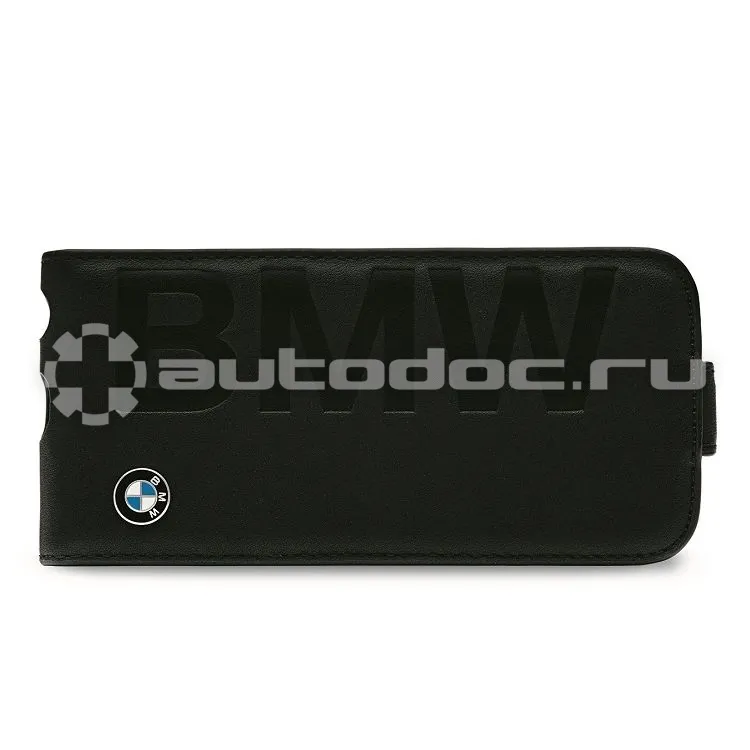 BMW Складной чехол Mobile Phone Flip Cover, Black Leather