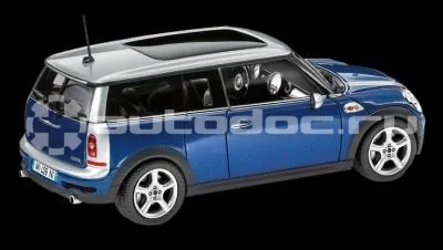 BMW | MINI | RR Модель автомобиля Mini Cooper Clubman Lightning Blue, Scale 1:87