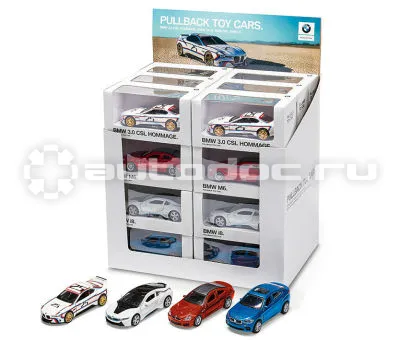 BMW | MINI | RR Инерционные модели BMW Pullback Toy Cars, Scale 1:41