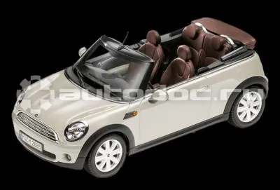 BMW | MINI | RR Модель автомобиля Mini Cooper Cabrio R57 Pepper White, Scale 1:18