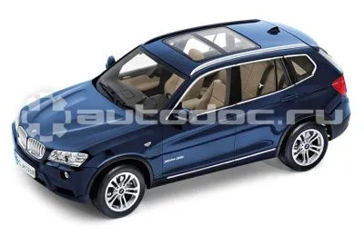 BMW | MINI | RR Модель автомобиля BMW X3 (F25), Deep-sea blue, Scale 1:18