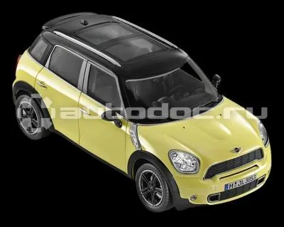 BMW | MINI | RR Модель автомобиля Mini Cooper S Countryman Bright Yellow, Scale 1:18