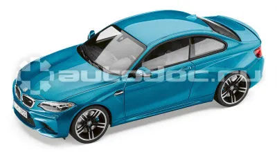 BMW | MINI | RR Масштабная модель автомобиля BMW M2, Long Beach Blue, 1:18 Scale