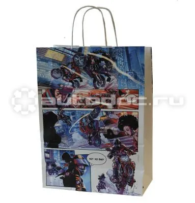 BMW | MINI | RR Бумажный подарочный пакет BMW Motorrad Paper Comic Bag, Size S