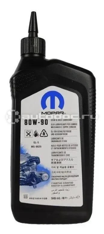 MOPAR GEAR & AXLE LUBRICANT SAE 80W-90