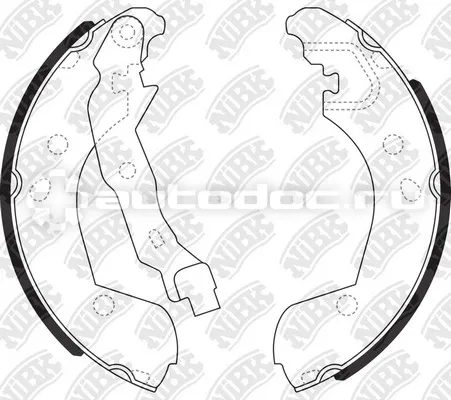 NIBK fn1255 - Колодки тормозные