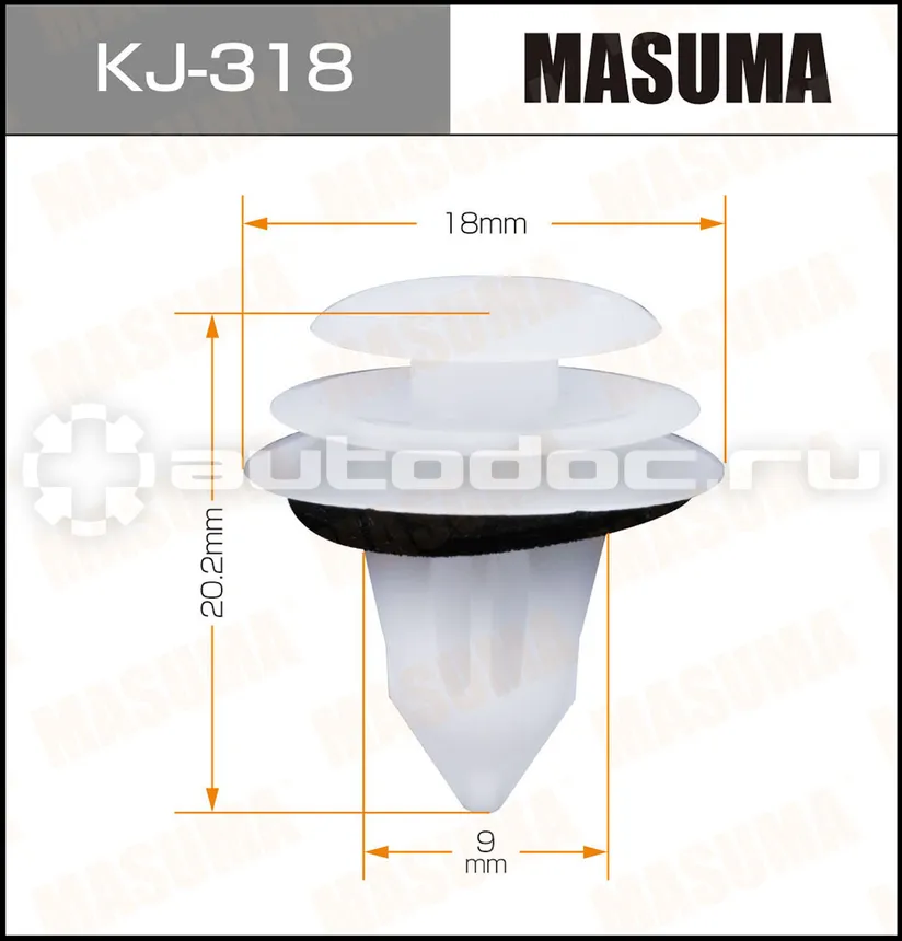 MASUMA Клипса автомобильная
