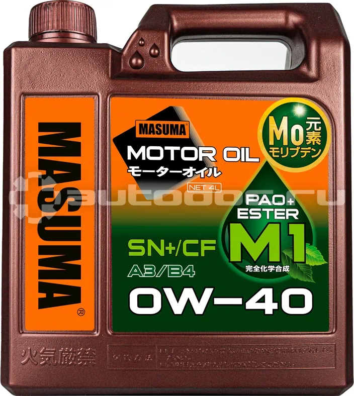 MASUMA 0W40 M1 SN+/CF, A3/B4