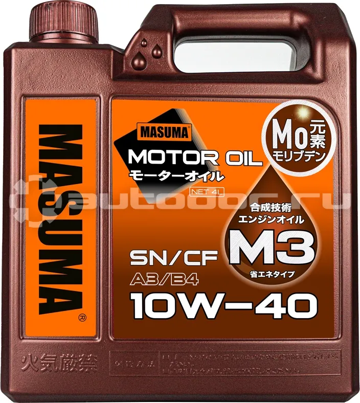 MASUMA 10W40 M3 SN/CF, A3B4