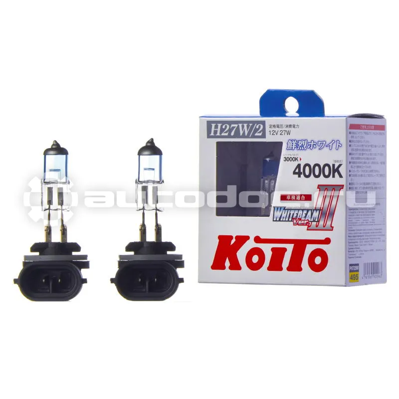 KOITO Лампы галогеновые H27W | 2