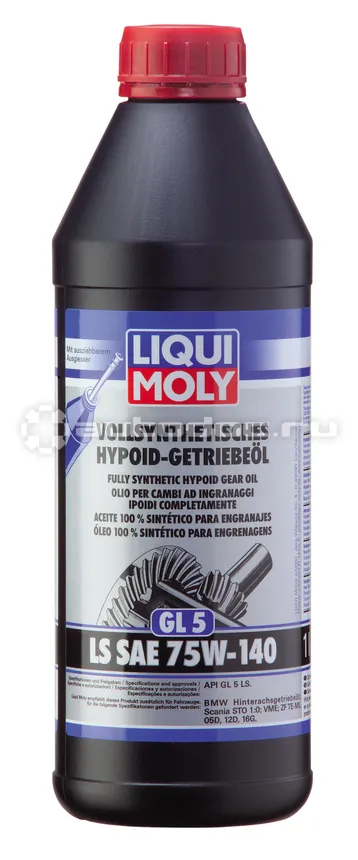 LIQUI MOLY Vollsynthetisches Hypoid-Getriebeoil LS 75W-140
