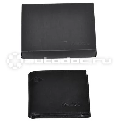 MAZDA Кошелек из гладкой кожи Smoot Leather Wallet, Black