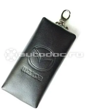 MAZDA Кожаный футляр для ключей Mazda Leather Key Case, Black