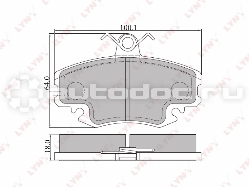 LYNX BD6301 - Колодки тормозные
