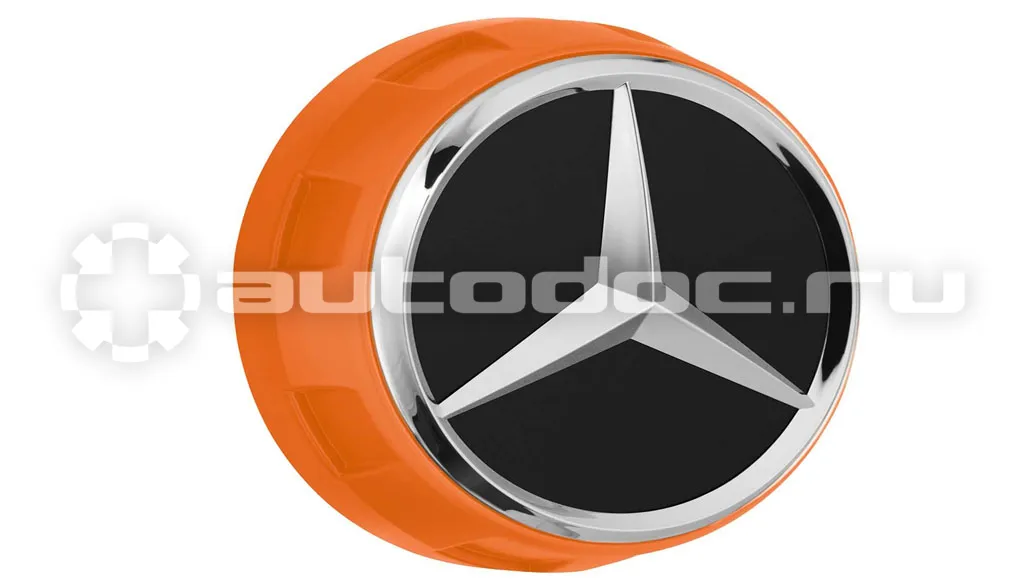 MERCEDES BENZ Колпачок ступицы колеса Mercedes Hub Caps, дизайн AMG, оранжевый