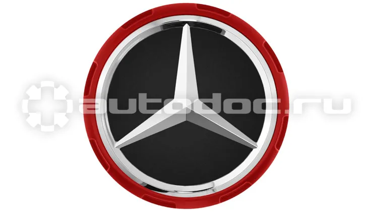 MERCEDES BENZ Колпачок ступицы колеса Mercedes Hub Caps, дизайн AMG, красный