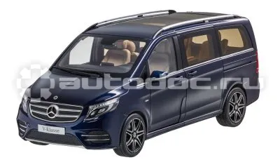 MERCEDES BENZ Модель Mercedes-Benz V-Class BR447 AMG Line, Limited Edition 1000 ex., Cavansit Blue Metallic, 1:18 Scale
