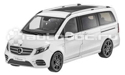MERCEDES BENZ Модель Mercedes-Benz V-Class BR447 AMG Line, Limited Edition 1000 ex., Mountain Crystal White, 1:18 Scale
