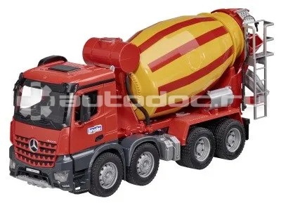 MERCEDES BENZ Игрушка грузовик Mercedes-Benz Arocs, 8x4, Concrete Mixer With Figure, Red