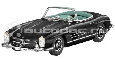 MERCEDES BENZ Модель Mercedes-Benz 300 SL Roadster, W 198 II, 1957-63, Black, Scale 1:12