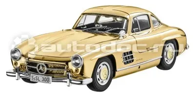 MERCEDES BENZ Масштабная модель Mercedes 300 SL Coupe (1954-1957) W 198, gold-coloured, 1:18 Scale