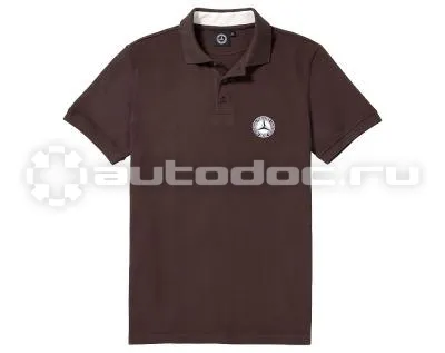 MERCEDES BENZ Мужская футболка поло -Benz Mens Polo Shirt, Vintage Star, Brown