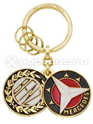 MERCEDES BENZ Брелок Key Ring, Sindelfingen, Gold, Brass