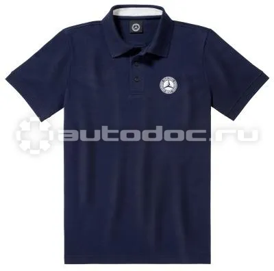 MERCEDES BENZ Мужская рубашка-поло Mercedes-Benz Mens Polo Shirt, Classic, Navy