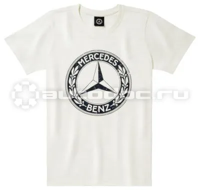 MERCEDES BENZ Мужская футболка Mens T-shirt, Off-white, Classic