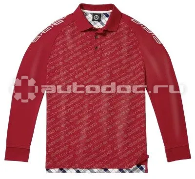 MERCEDES BENZ Мужская рубашка-поло Mercedes-Benz Mens Polo Shirt, Classic, Bordeaux