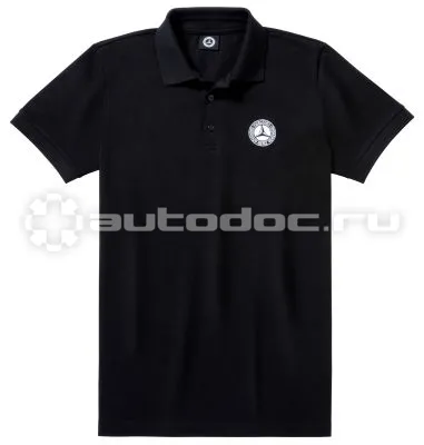 MERCEDES BENZ Мужская рубашка-поло Mercedes Mens Polo Shirt, Classic 1926, Black