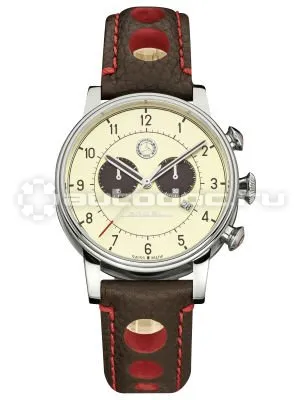 MERCEDES BENZ Мужские наручные часы Mercedes-Benz Men’s Chronograph Watch, Classic 300 SL, beige  |  brown  |  red
